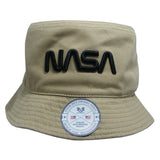 NASA Relaxed Bucket Hat,Worm,Khaki, L_XL