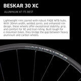 NEWMEN Wheelset - Beskar 30 Cross Country (Front Wheel - 29" 28h FADE SP 6B 15x110 / Rear Wheel 29" 28h FADE SP 6B 12x148 XD)