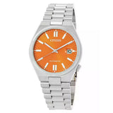Citizen Tsuyosa Stainless Steel Orange Dial Automatic Nj0151-88Z MenS Watch