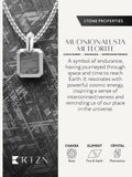 Meteorite Square Pendant Necklace