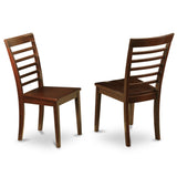 Noml7-Mah-W 7 Pc Dining Room Set - Rectangular Table With Leaf And 6 Dining Chairs