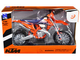 KTM 300 EXCTPI Enduro Dirt Bike Motorcycle Orange 1/12 Diecast Model by New Ray
