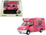 Whitby Mondial Ice Cream Van Tonibell Pink with Graphics 1/76 (OO) Scale Diecast Model Car by Oxford Diecast