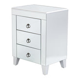 Cresheim Mirrored End Table W/ Drawers