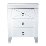 Cresheim Mirrored End Table W/ Drawers