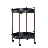 Alfred Two-Tier Round Butler Table