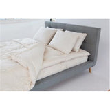 100% Organic Cotton And Wool Cot With 2 Foam Core In Organic Twill Fabric Case