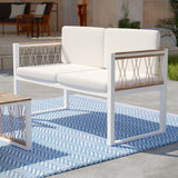 Wallmond Cushioned Outdoor Loveseat/Settee