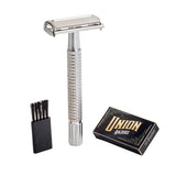 Union Razors Rz1 German Razor Set 3-Piece Mens Razor Grooming Kit Replacement Blades And Brush Mens Shaver Set