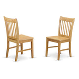 Oxno5-Oak-W 5 Pc Kitchen Table - Square Table And 4 Kitchen Dining Chairs
