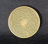 Our Father Prayer Coin - 72 Names of God