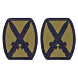 Army 10th Mountain Division OCP Patch w/ Hook Fastener (pair)