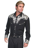 Floral Tooled Embroidery Shirt -Like New