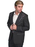 Floral Tonal Emb. Blazer -Like New