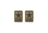 Army Star Logo OCP Patch w/ Hook Fastener (pair)