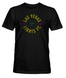 Las Vegas Lights Established Cotton T-Shirt- Black