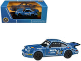 1975 Porsche 911 Carrera RSR 3.0 #6 Kremer Racing Wallys Jeans Blue 1/64 Diecast Model Car by Paragon Models