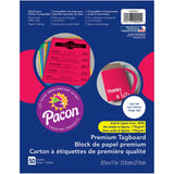 Premium Tagboard, Rojo Red, 8-1/2 x 11, 50 Sheets