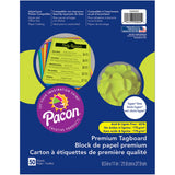 Premium Tagboard, Hyper Lime, 8-1/2 x 11, 50 Sheets