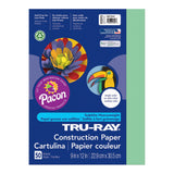 Tru-Ray Construction Paper, Light Green, 9 x 12, 50 Sheets