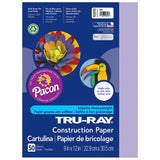 Tru-Ray Construction Paper, Lilac, 9 x 12, 50 Sheets