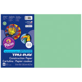 Tru-Ray Construction Paper, Light Green, 12 x 18, 50 Sheets