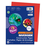 Riverside 3D Construction Paper, Holiday Red, 9 x 12, 50 Sheets