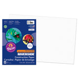 Riverside 3D Construction Paper, White, 12 x 18, 50 Sheets