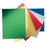 UCreate Metallic Foil Board, 5 Assorted Colors, 22 x 28, 25 Sheets
