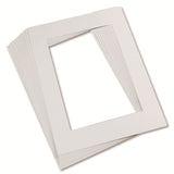 Pre-Cut Mat Frames, 11.5 x 16.75 Frame, 8 x 10.75 Window, White, Pack of 12