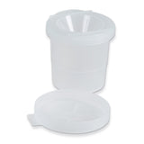 No Spill Paint Cups, Round, Translucent Lid, 3 Dia., 10 Cups