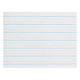 Sulphite Handwriting Paper, Dotted Midline, Grade K, 3/4 x 3/8 x 3/8 Ruled Long, 10-1/2 x 8, 500 Sheets