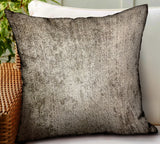 Plutus Harbor Sky Brown Solid Luxury Outdoor/Indoor Throw Pillow Double Sided 18 X 18