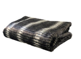 Plutus Gray And Taupe Faux Fur Luxury Throw Throw 36W X 60L
