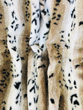 Plutus Snow Lynx Faux Fur Luxury Throw Throw 36W X 60L