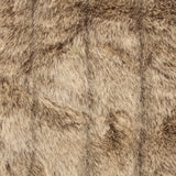 Plutus Frost Mink Light Brown Faux Fur Luxury Throw Throw 36W X 60L