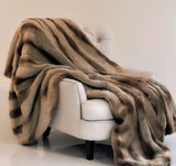 Plutus Sheared Faux Chinchilla Luxury Throw Throw 36W X 60L