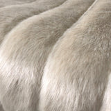 Plutus Fancy Mink Faux Fur Ivory Luxury Throw Throw 36W X 60L