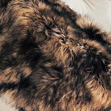 Plutus Brown Mountain Coyote Handmade Luxury Throw 48W X 60L