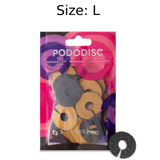 STALEKS PRO EXPERT UMBRELLA PODODISC RINGLIKE DISPOSABLE FILES SIZE L 25 MM DIAMETER REFILL PADS FOR PEDICURE DISC 50 PCS PDFR-25- STALEKS™
