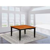 Pft-Blk-T Parfait Square Table With 18Butterfly Leaf - Black & Cherry Finish (Only Tabletop Available)