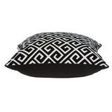 Parkland Collection Cameo Transitional Black And White Pillow Cover With Poly Insert