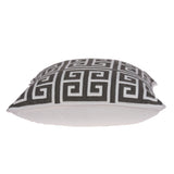 Parkland Collection Adora Transitional Grey And White Pillow Cover With Poly Insert