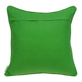 Parkland Collection Ceti Traditional Green And White Pillow Cover With Poly Insert