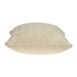 Parkland Collection Caden Transitional Beige Pillow Cover With Poly Insert