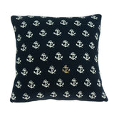 Parkland Collection Andrea Nautical Blue Pillow Cover With Poly Insert