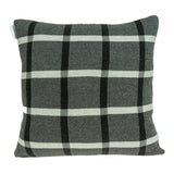 Parkland Collection Marco Transitional Grey Pillow Cover With Poly Insert