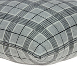 Parkland Collection Qincy Transitional Grey Pillow Cover With Poly Insert