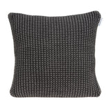 Parkland Collection Cabo Transitional Charcoal Pillow Cover With Poly Insert