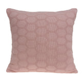 Parkland Collection Diani Transitional Pink Pillow Cover With Poly Insert